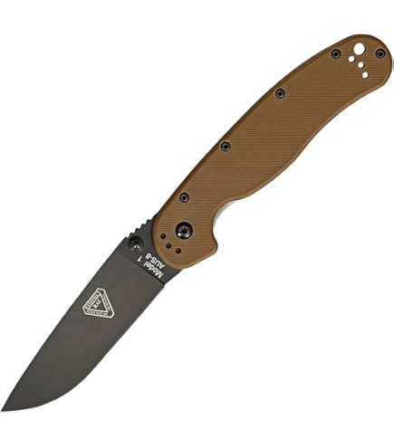 Ontario Knife Company Rat I Folding Pocket Knife, Satin AUS-8